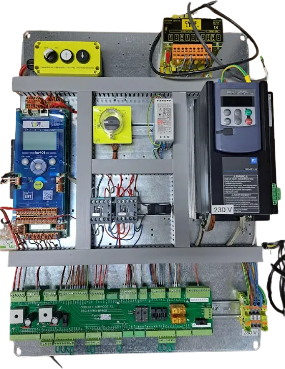 Placa de montaje BP-408 con variador de frecuencia para máquina con reductor